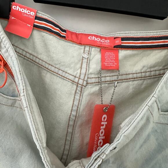 Choice by Calvin Klein Women’s Ultra Low Flare Light Acid Washed Jeans Size 30L - Picture 10 of 11